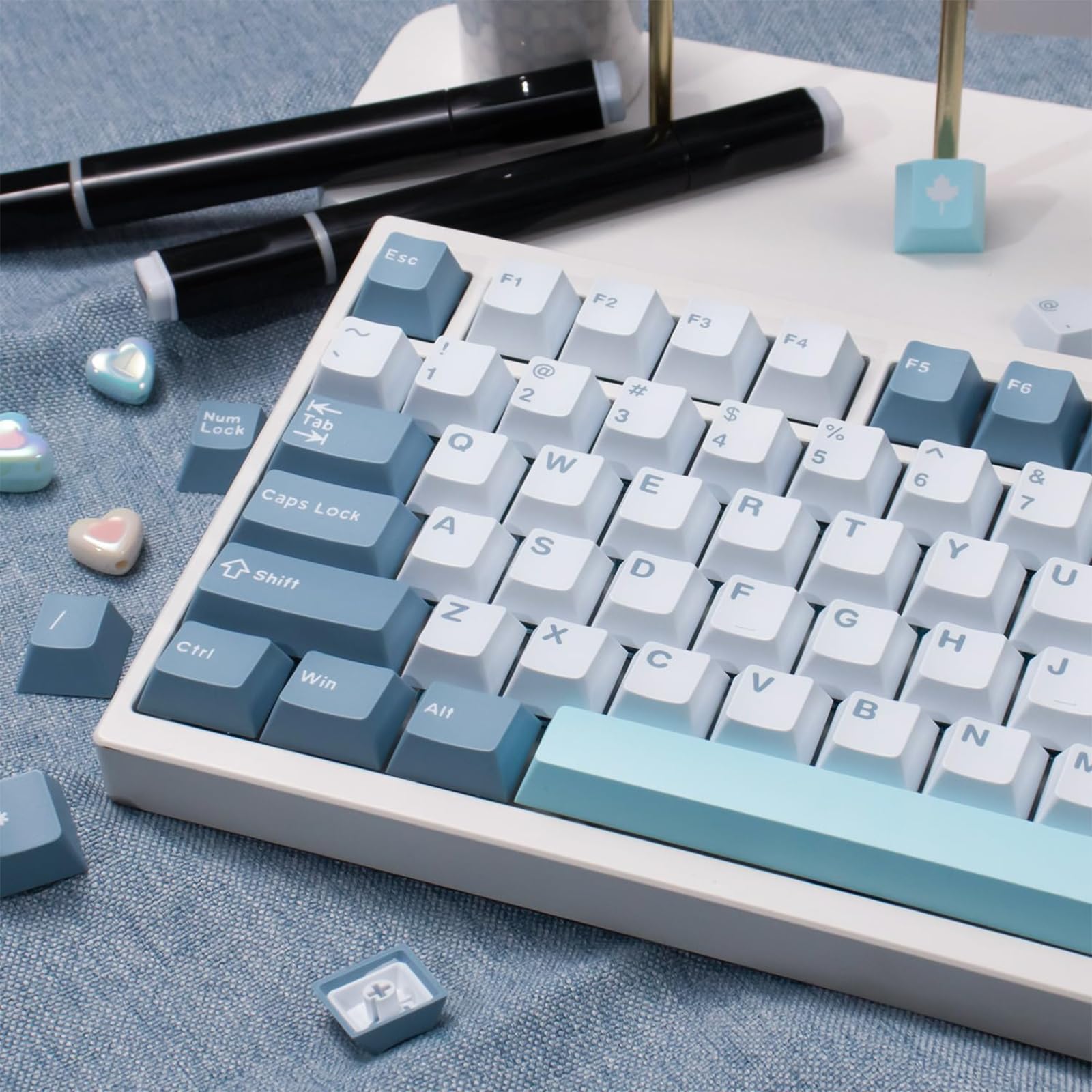 Sumgsn 163 Keys Double Shot Shoko Keycaps Cherry Profile Fit for 61/64/87/104/108 Cherry Mx Switches ISO/ANSI Layout Mechanical Keyboard