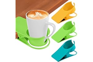 3PCS Drinking Cup Holder Clip Kalolary Chair Desk Bottle Cup Stand DIY Glass Clamp Storage Saucer Clip with Groove for Potted
