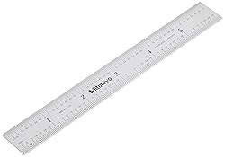 Mitutoyo 182-105, Steel Rule, 6" X