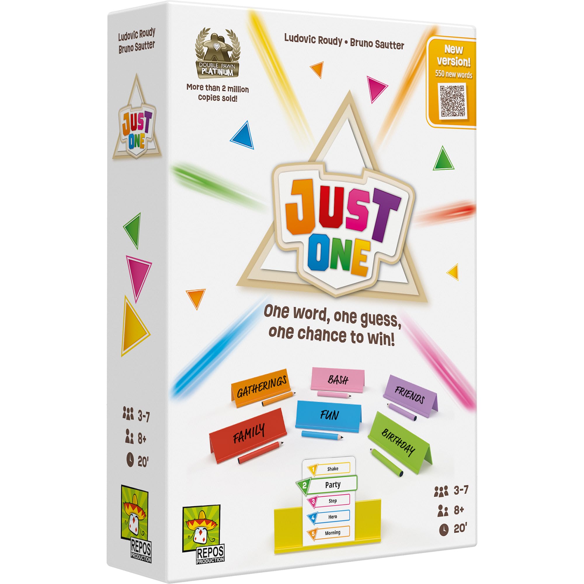 Photo 1 of Asmodee Just One Party Game - Cooperative Mystery Word Guessing Fun for Family & Friends, Kids & Adults, Ages 8+, 3-7 Players, 15 Minute Playtime
