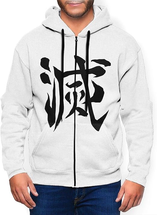 Amazon.com: Demon Slayer Kimetsu no Yaiba Mens Hoodies with Hat Zipper 3D Printing Pullover 