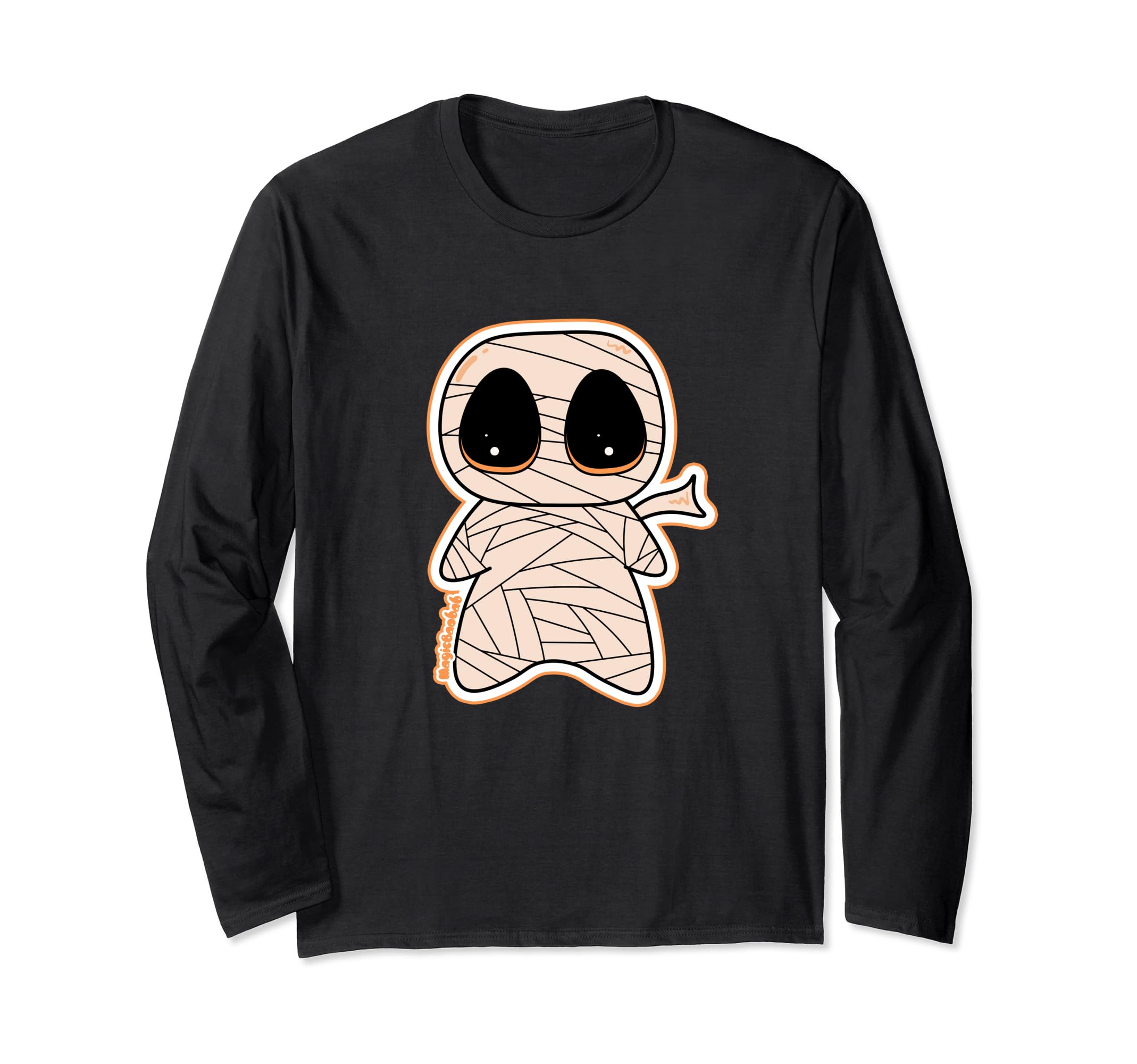 Spoopy Yami Kawaii Mummy, Sweet Little Halloween Monster Long Sleeve T-Shirt