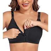DotVol Women's Front Closure Cotton Wireless Everyday Bra | Unlined, Full Coverage, Comfort