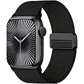 Stretchy Band with Magnetic Clasp Compatible for Apple Watch Bands Women Men 38mm 40mm 41mm 42mm 44mm 45mm 46mm 49mm, Nylon Sport Solo Loop for iWatch Series 11/10/9/8/7/6/SE/5/4/Ultra 3 2 1