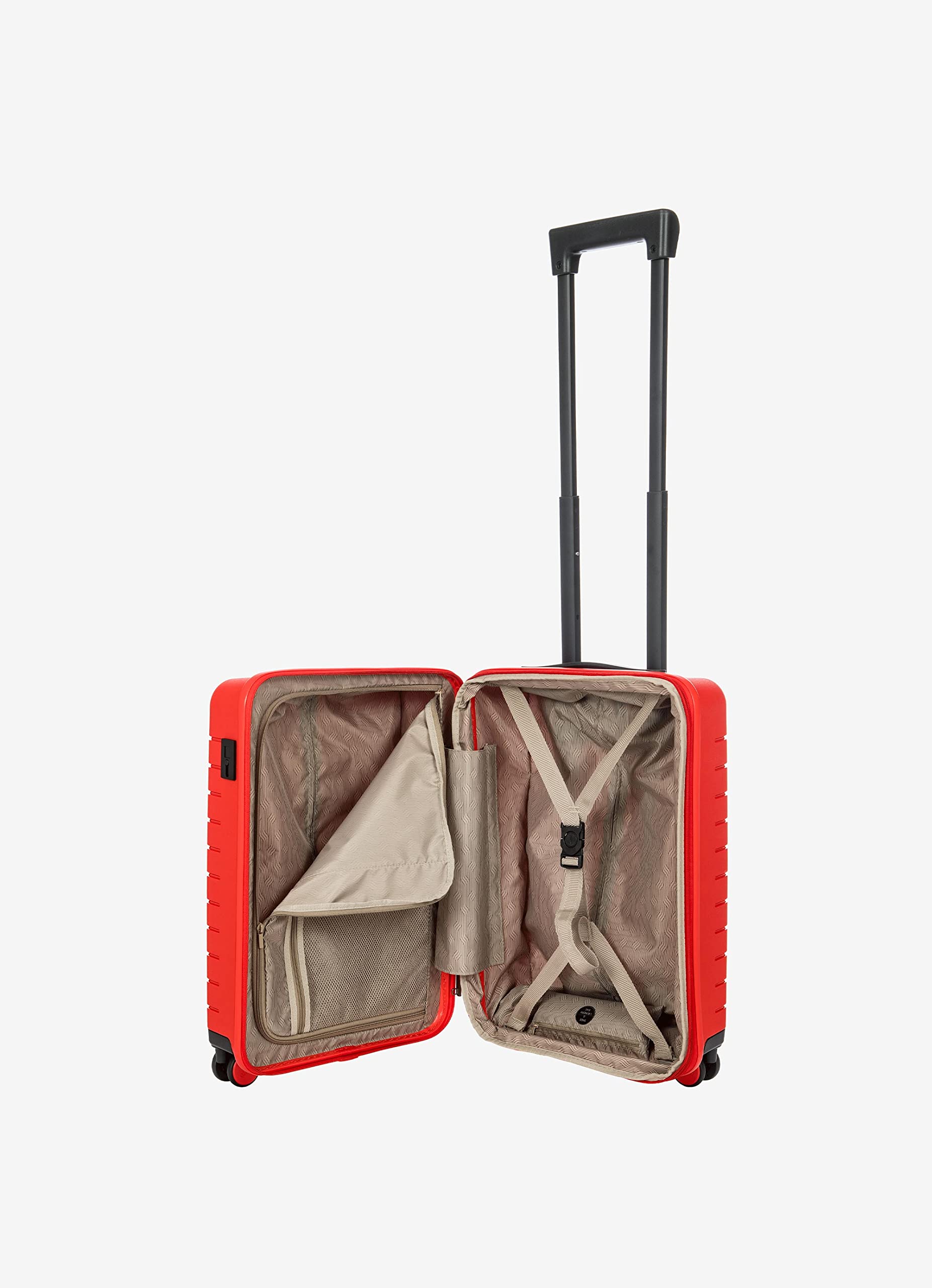 Bric's B|Y Ulisse 21-Inch Spinner - Luxury Carry-On Luggage With Spinner Wheels - Hard Shell Suitcases Made From Durable Polypropylene and Polycarbonate - Red