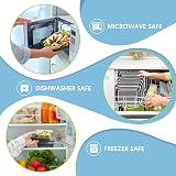 GUANFU 20 Pack Meal Prep Containers 28 oz BPA Free Microwave Safe Lids view 5
