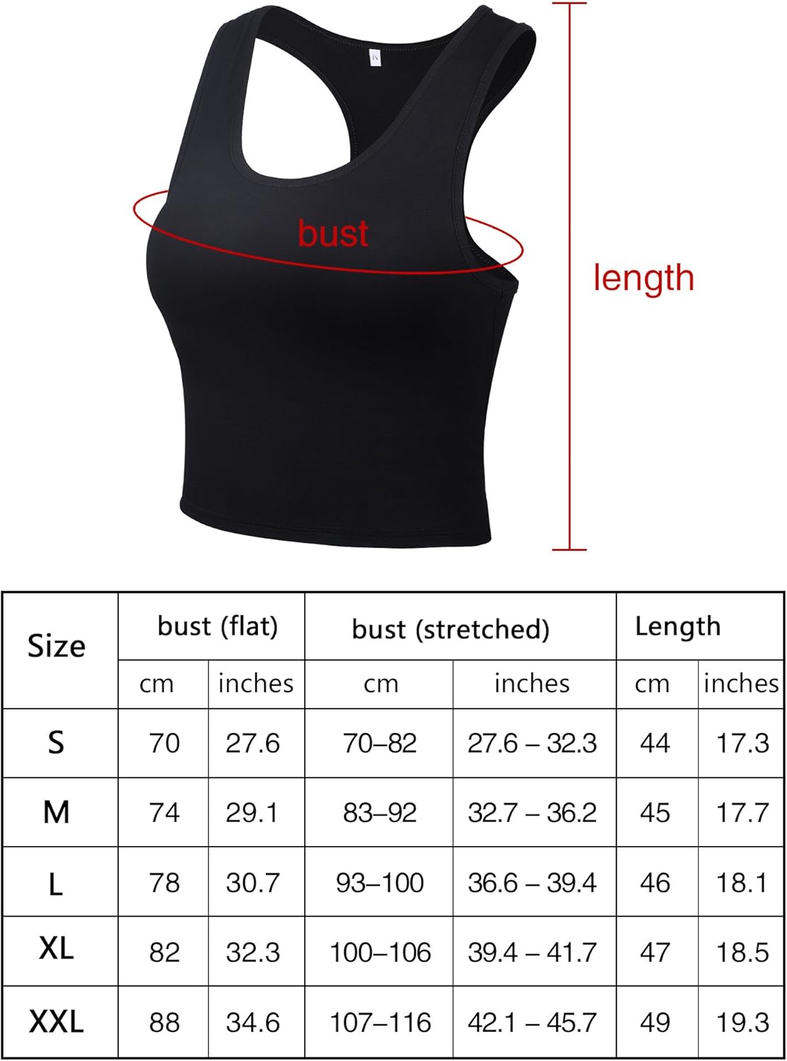 4 Pieces Women Cotton Basic Sleeveless Racerback Tank Top Camisole Sports Crop Top for Daily Wearing: Clothing