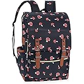 MCWTH Mushroom School Backpack for Girls Women, 15.6 inch Laptop Backpacks Bookbags for College Travel
