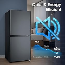 Anypro Fridge with Bottom Freezer and Drawer, 4.0