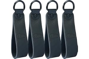 Leather Tool Belt Suspender Loops,KUNN 4-Piece Suspender Accessories Heavy Duty Suspender Strap Belt Connectors