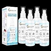 4 x 100ml Sublimation Spray for Cotton Tshirts,Sublimation Coating Spray for T-Shirts, Canvas, Polyester Fabric,Quick Dry, Hi