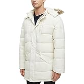 Rejork Men's Long Winter Coats Warm Water Resistant Puffy Hooded Windbreaker Insulated Thicken Jackets with Hood