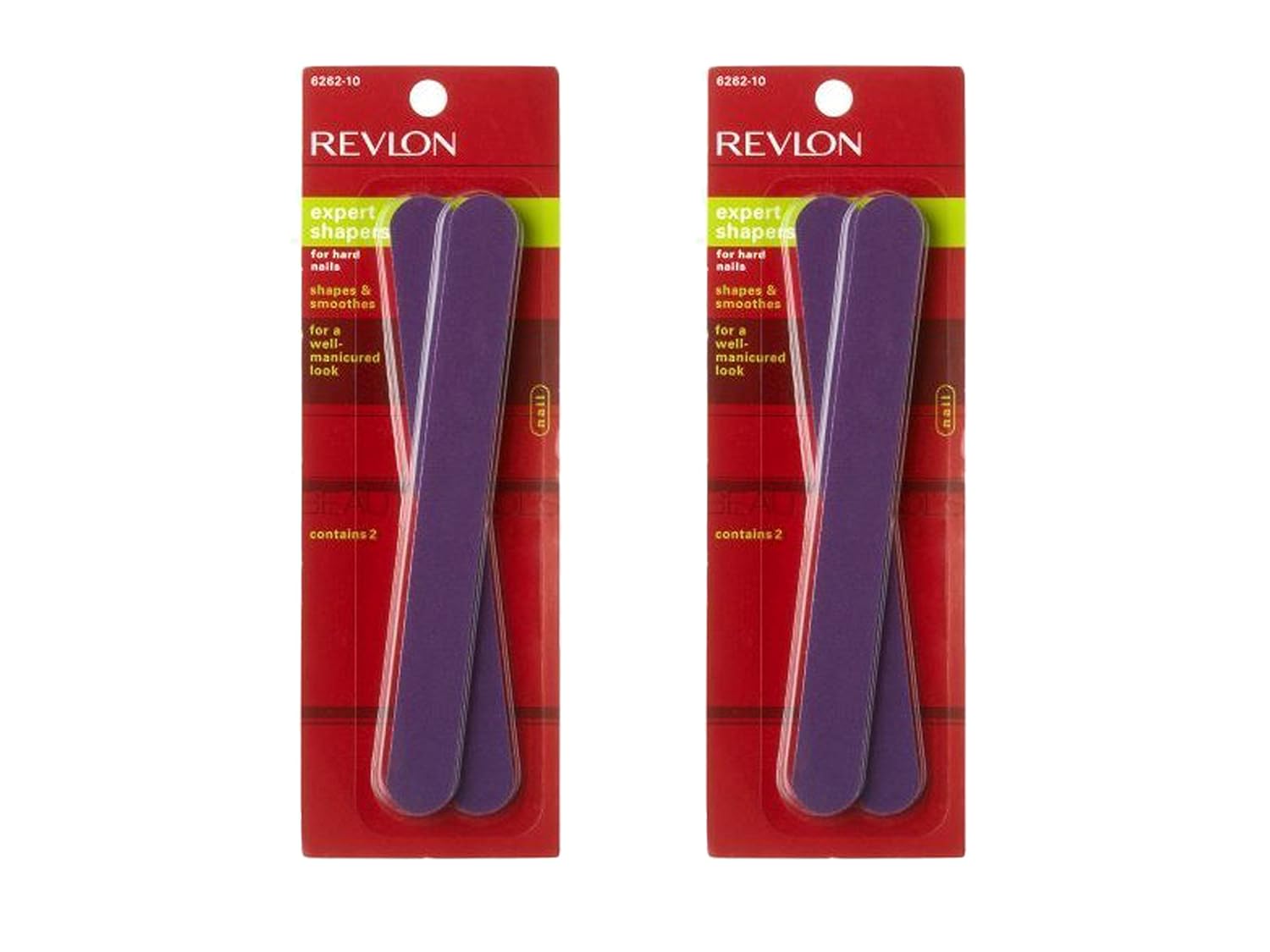 Set of 2 Revlon"Expert Shapers" Nail Filer for Hard Nails bundled by Maven Gifts