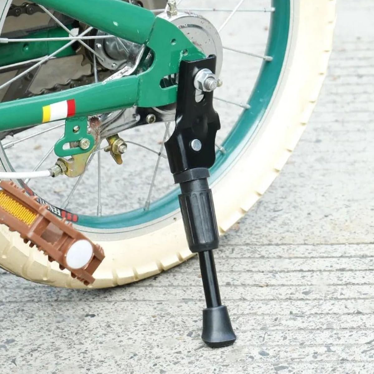 Anicy Bike Kickstand 12 Inch - Kids Bike Stand Kick Stand Bicycle Single-Side Stand Support
