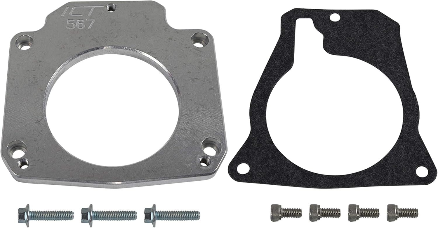 Ict Billet Ls Drive By Wire Throttle Body Adapter Ls3 4 Bolt Intake To Ls1 3 Bolt Tb Dbw Ls2 Lh6 L92 L76 Ly2 Ly5 Ly6 Lc9 Lfa Lh8 Lmg L98 L9h L20 L94