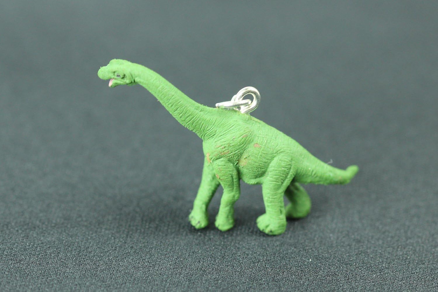 Miniblings Dinosaur Brachiosaurus Charm Pendant Dino Rubber Herbivores Green, Multicolored, 45mm - Image 3