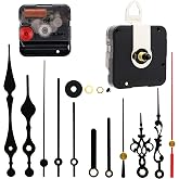 Youngtown 12888 Silent Clock Movement Repair Replacement 17/32" Black Shaft | Sweep Silent Quartz Clock Movement with 4-Size Hands, Fits All Standard Clock Faces for Clock Repair and Replacement Projects