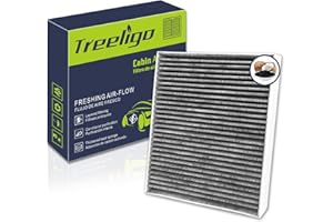 TREELIGO CF11966 Cabin Air Filter, Replacement for Equinox 2018-2024 Blazer 2019-2024 Malibu 2016-2024 Sierra 1500 2019-2024 Silverado 1500 2019-2024 Yukon 2021-2023, w/Upgraded Coconut Shell Activated Carbon