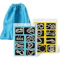Ensemble de 8 pièces de Puzzle en fil métallique, casse-tête, Test de qi, démêlant, lien en fer, déverrouillage, jeu de verrouillage, jouets éducatifs pour adultes et enfants 26 Ensemble de 8 pièces de Puzzle en fil métallique, casse-tête, Test de qi, démêlant, lien en fer, déverrouillage, jeu de verrouillage, jouets éducatifs pour adultes et enfants 26