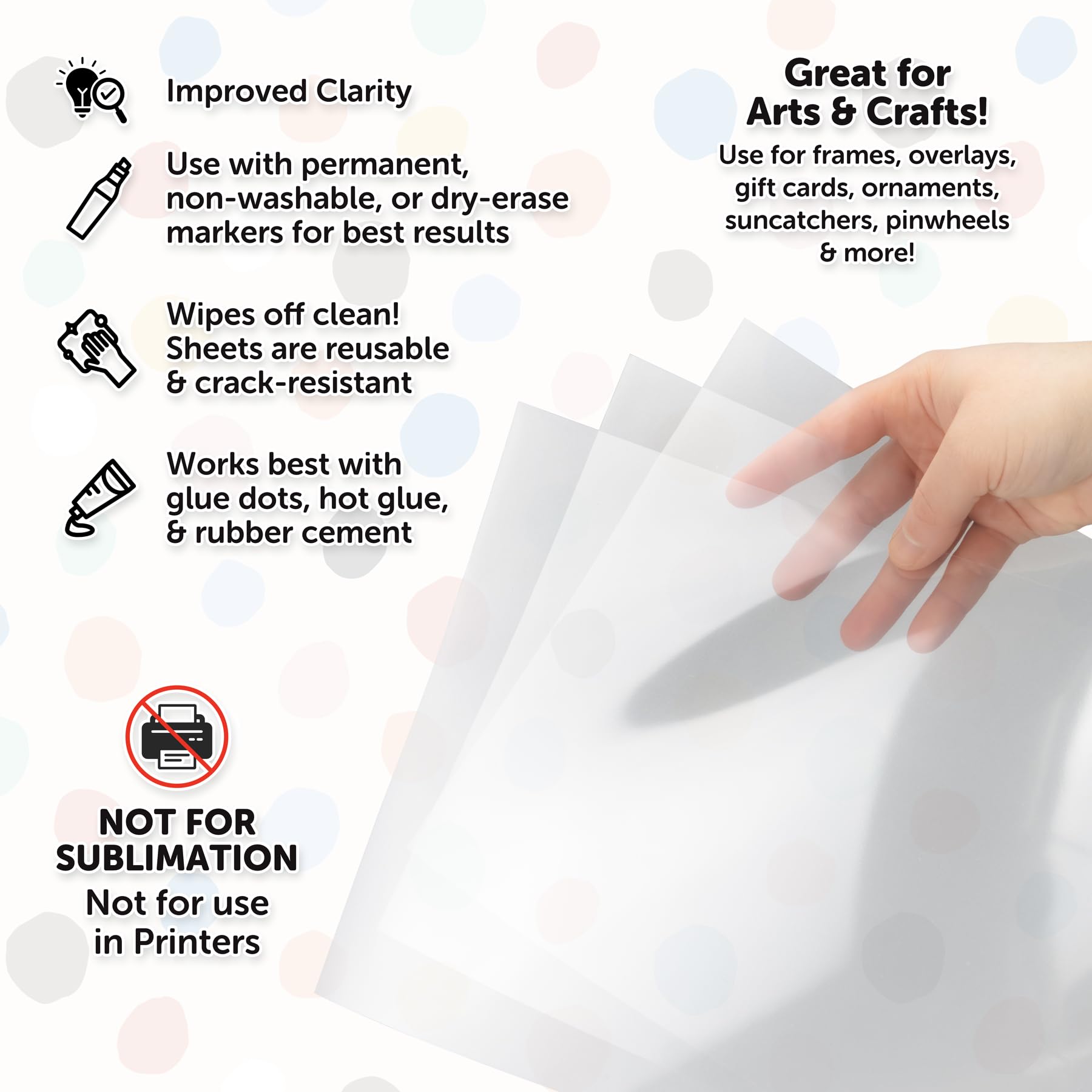 Hygloss Products Overhead Projector Sheets Acetate Like Transparency Hygloss products overhead projector sheets acetate like transparency