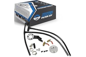 AUTO PARTS PRODIGY Diesel Coolant Filtration System Filter Kit Compatible With 2003-2007 Ford 6.0 Powerstroke - Prevent Leaks Heavy Duty Improved Single Piece Hose Design