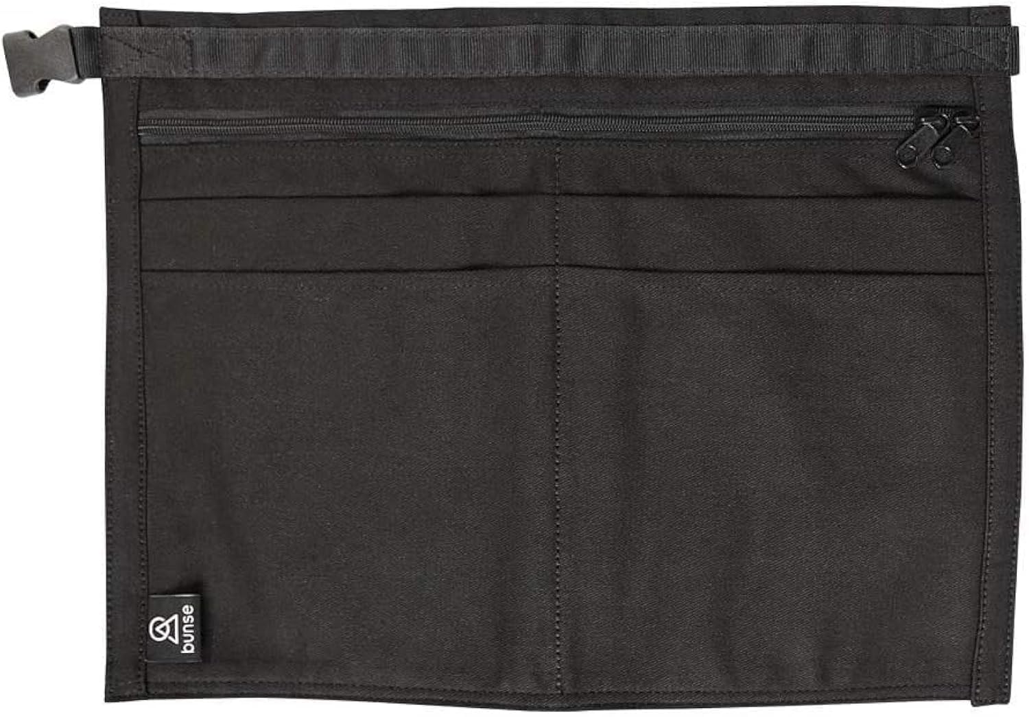 Bunse 6 Pocket Market Trader Money Belt | Denim Trader Belt | Money Apron | Traders Adjustable Waist Strap Anti-Theft Wallet Apron Pouch for Restaurants Festivals Fetes & Sports Clubs (Black, Qty 2)