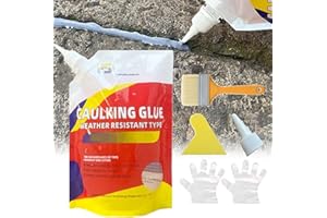 HABOHUSE Slab Concrete Crack Waterproof Repair Sealant, Caulking Glue Weather Resistant Type, Concrete Crack Repair, Concrete Caulk Glue Adhesive, Strong Waterproof Invisible Quick-Drying (1)