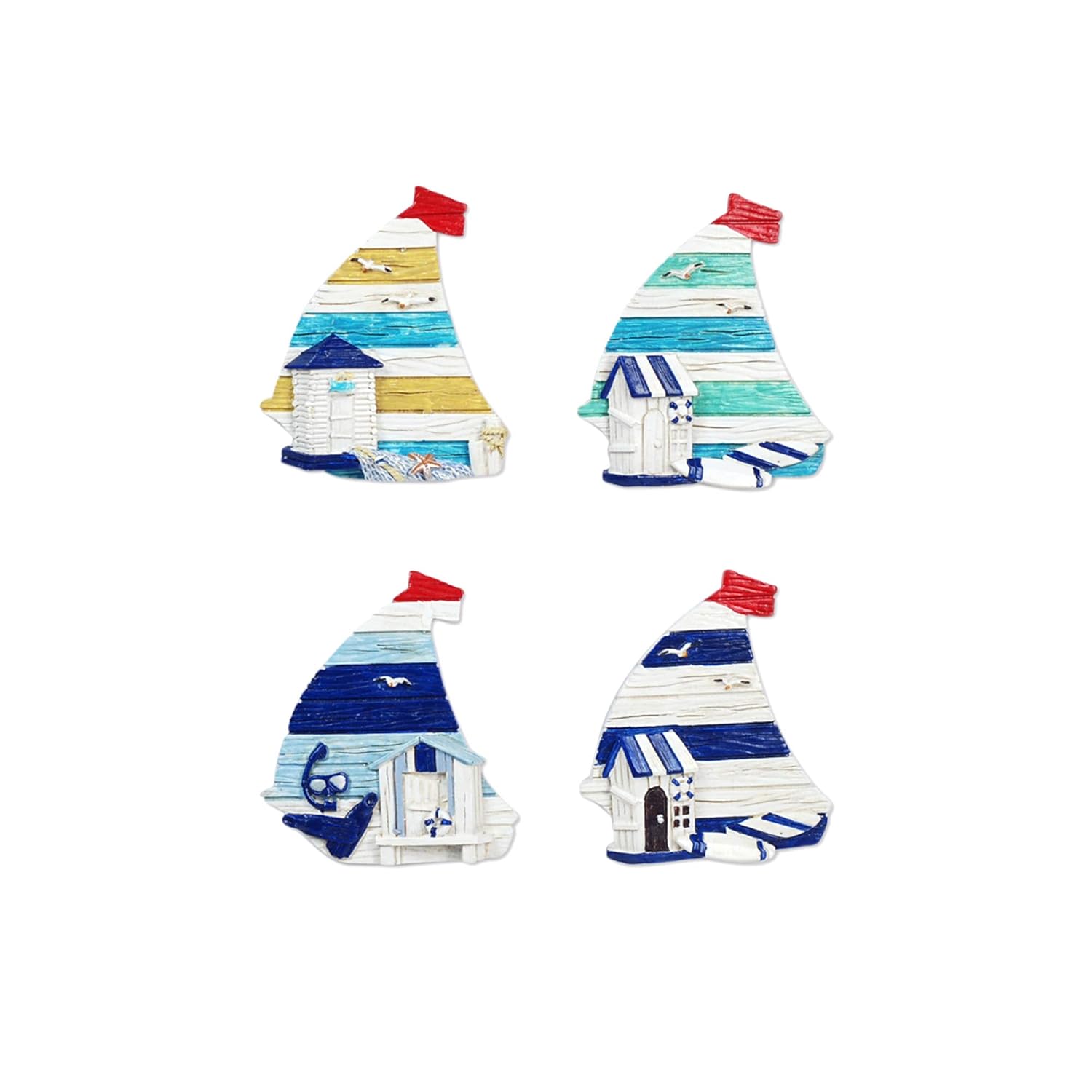 Vidal Regalos Iman de Nevera x4 Barcos 7 cm: Amazon.es: Hogar