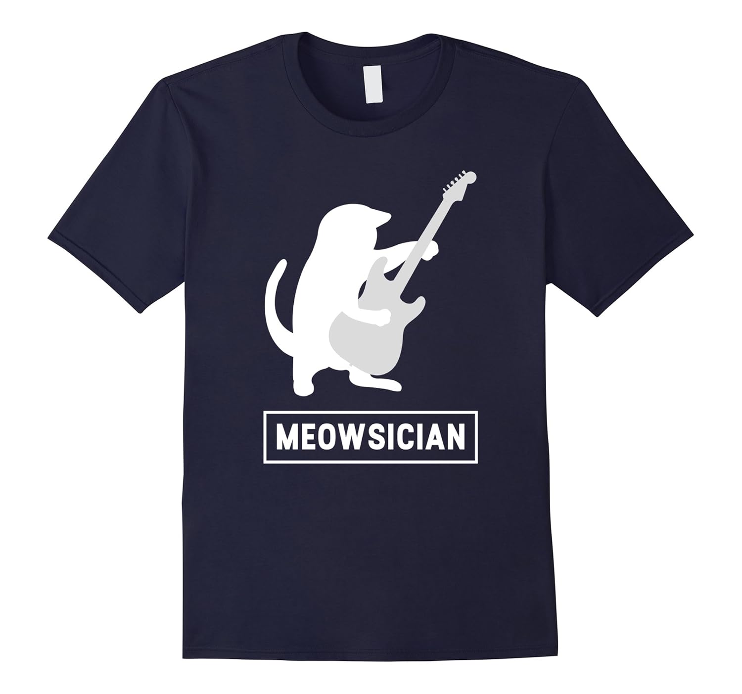 Womens Meowsician Cat Musician T Shirt-tovacu