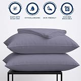 DN Pillow Cases 2 Pack Charcoal 50x75cm Envelope Closure view 3