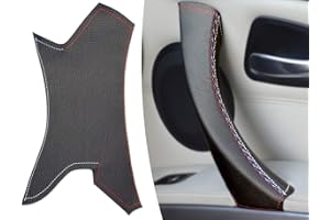 Door handle cover Series 3 E90 E91 (right, black leather, M Performance)