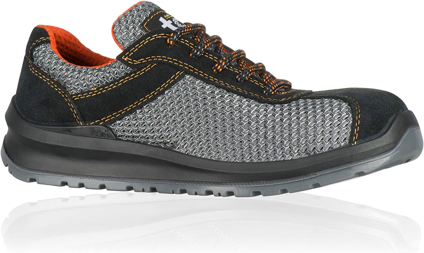 TOE! Lightweight Suede Leather Composite Cap Safety Work Shoes S1P SRC