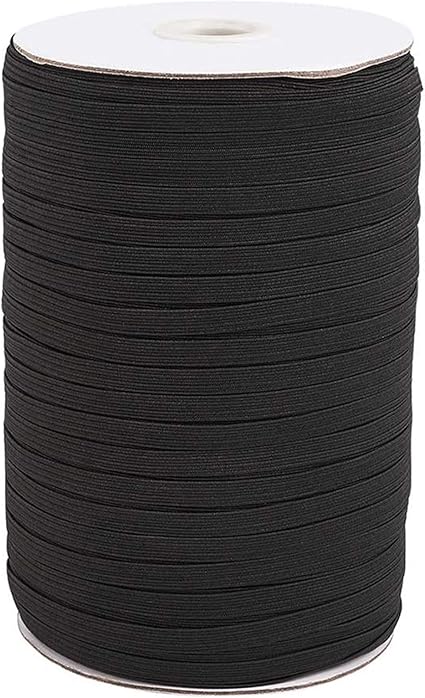 Amazon Co Jp 縫製用6mmゴムバンド 長さ200ヤード 幅1 4インチ 編み込みゴムバンド 伸縮コード ヘビーストレッチ 高弾性ニット ゴムバンド 裁縫工芸 Diy ベッドスプレッド カフ用 ブラック Ln ホーム キッチン