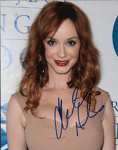 Christina Hendricks Real Hand Signed 8x10 Photo 2 Coa Mad Men