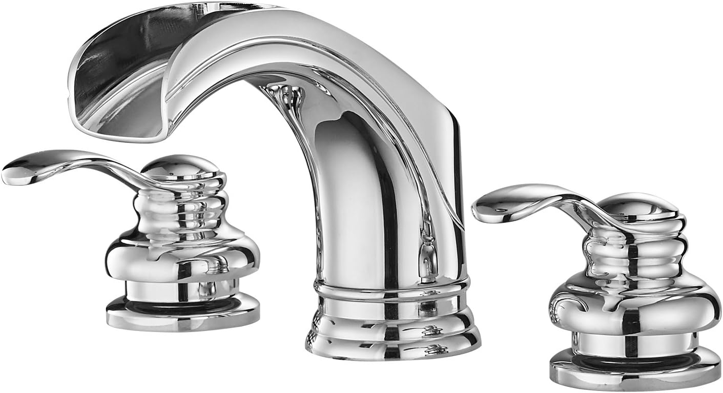 Bwe Waterfall 8 16 Inch 3 Holes Two Handle Widespread Bathroom