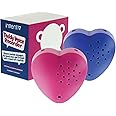 Inventiv 2 Pack, 30 Second Voice Sound Recorder Module for Plush Toy, Stuffed Teddy Bear Animal Recordable Heart, Record Custom Messages (Pink/Blue)