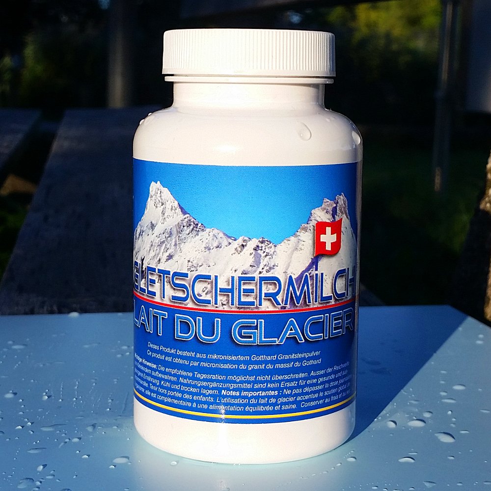 Glacial milk, Gletschermilch®, 120 capsules, 1 month package, grain