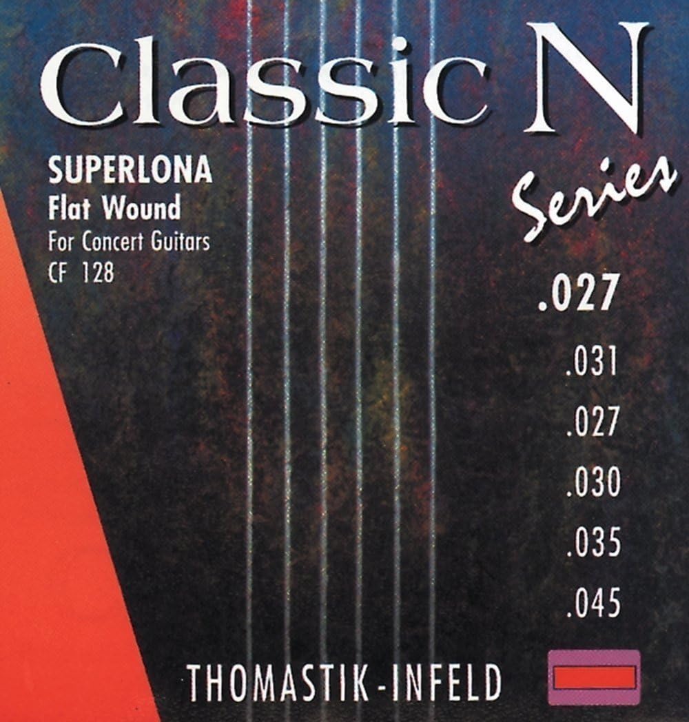 Thomastik single string D4 .030 chrome steel ground and polished CF30 for classical guitar Classic N Series Superlona light set CF128