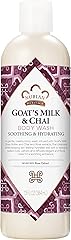 Nubian Heritage Body Wash Goats Milk and Chai Soothing & Hydrating Body Cleanser Made with Fair Trade Shea Butter, 13 oz