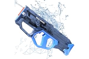 JOCUND PLANET JCOUND Planet Electric Water Gun for Kids with Fast Suction, Powerful Full Auto Water Gun up to 28-32 Feet Range, IP67 Waterproof Squirt Gun, Ideal for Summer Pool and Beach Fun (Royal Blue)