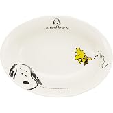 金正陶器(Kaneshotouki) Peanuts 606133 Snoopy Joy Curry Plate, 7.1 inches (18 cm), White