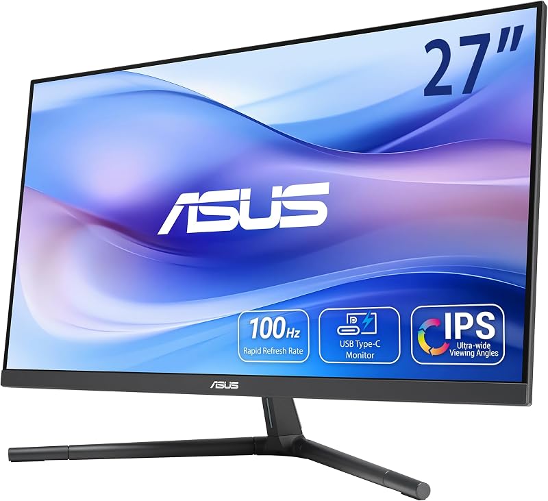 ASUS VU279CFE 27" FHD IPS 100Hz Gaming Monitor USB-C 15W PD Adaptive-Sync Eye