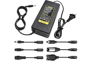 CORDRO Universal 7-in-1 Replacement Charger - 54.6V 2A Fast Charger for 48V 13S Lithium Battery for Jetson, Gotrax, Razor, Ninebot, Segway, Swagtron, Hiboy ect