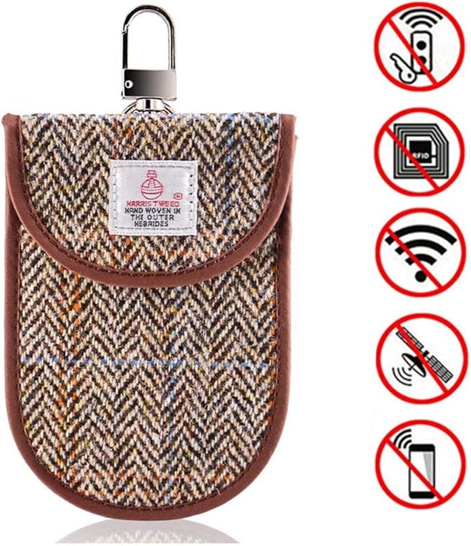 Large MONOJOY Car Key Signal Blocker bag 2 X Faraday Bag for Car Keys