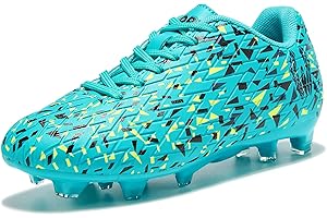 HORRSEYLLO Soccer Cleats for Kids Boys and Girls Outdoor Football Shoes Baseball Sneaker