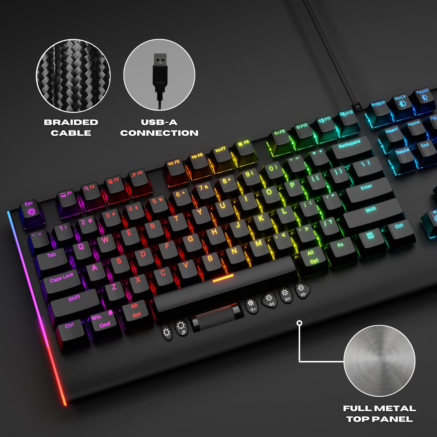 Mua X9 RGB Mechanical Keyboard Gaming - Full Size USB Wired Mechanical ...