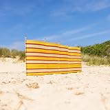 Yello Beach & Camping Windbreak 8 Pole Sun Shelter 150 x 462 cm Orange Stripe view 2