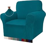Granbest High Stretch Armchair Slipcover 1 Seater Blackish Green Jacquard
