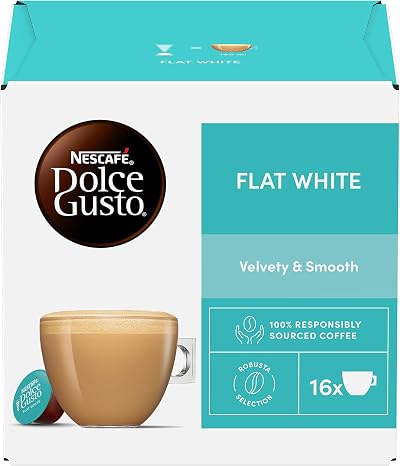 Nescafé Dolce Gusto Flat White Coffee Pods 16 Capsules 16 Servings