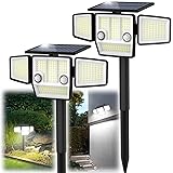 HAARAY Solar Outdoor Lights with Stakes, 2500LM